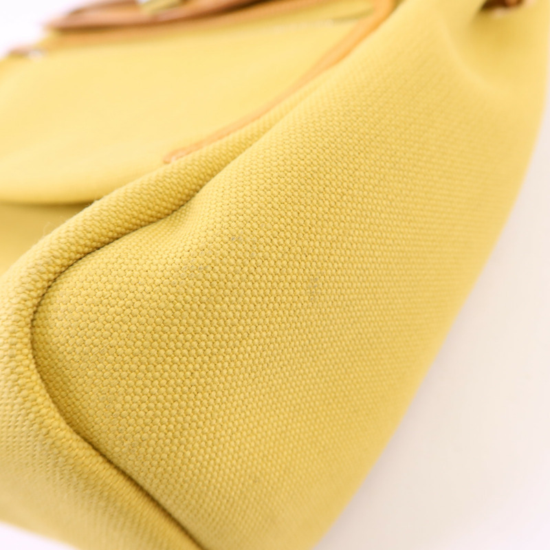 HERMES 帆布Herbag PM銀扣手挽肩背兩用袋Soleil-17
