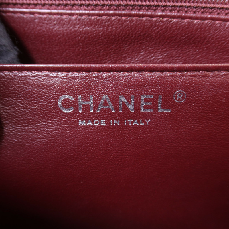 CHANEL 羊皮皮革Maxi Classic銀扣鏈帶肩背袋-5
