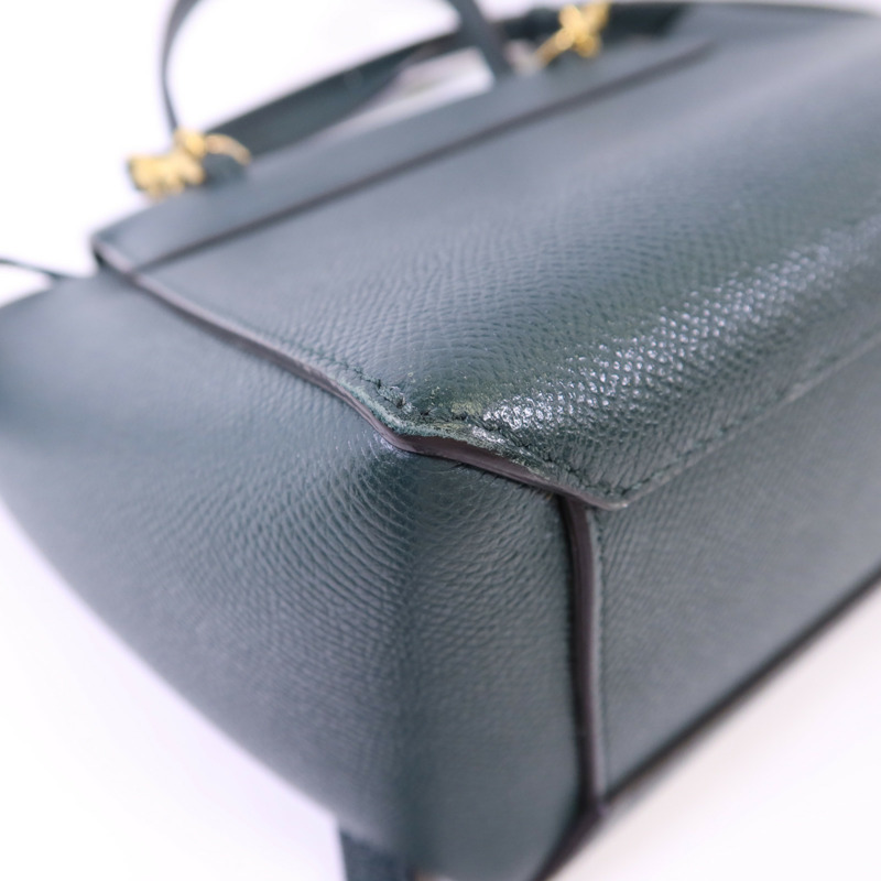 CELINE 牛皮皮革Nano Belt Bag金扣手挽肩背兩用袋-15