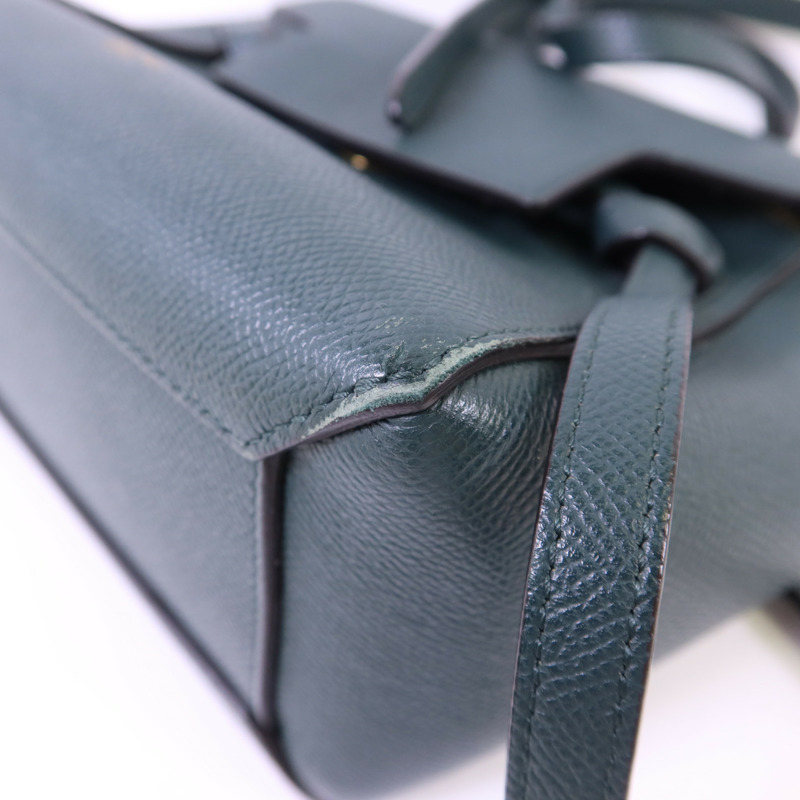 CELINE 牛皮皮革Nano Belt Bag金扣手挽肩背兩用袋-16