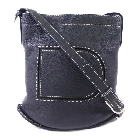 Delvaux 牛皮皮革Delvaux Pin Daily銀扣肩背袋