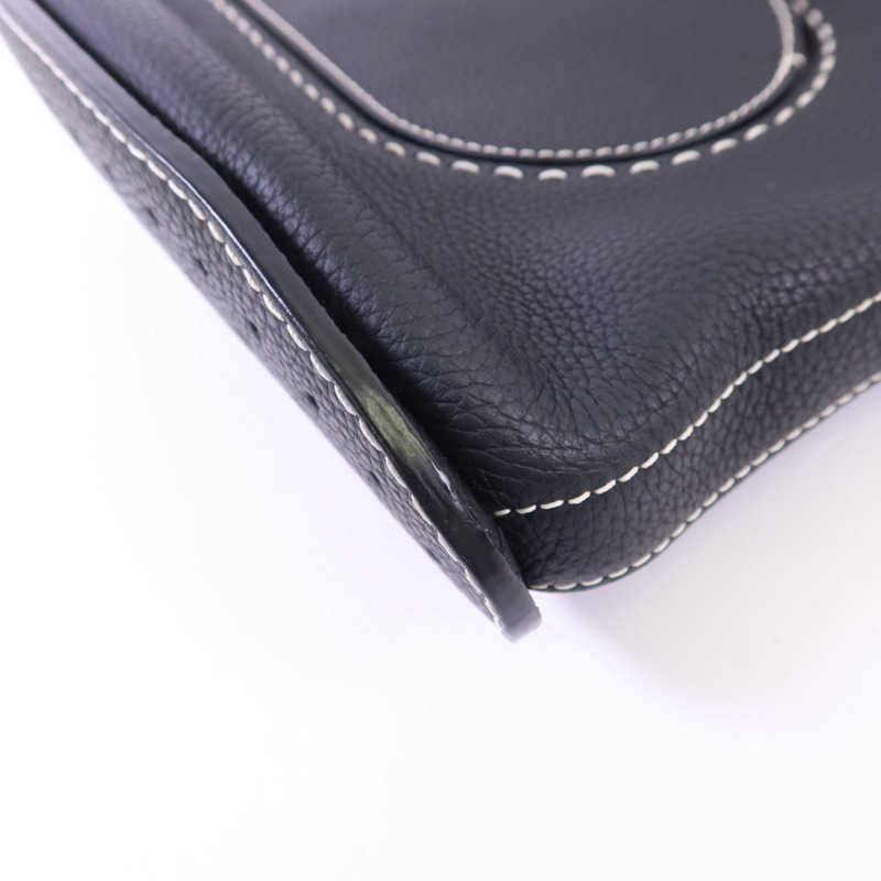 Delvaux 牛皮皮革Delvaux Pin Daily銀扣肩背袋-11