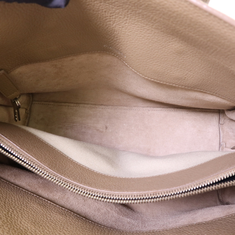 SAINT LAURENT 牛皮皮革Sac De Jour銀扣手挽肩背兩用袋-4