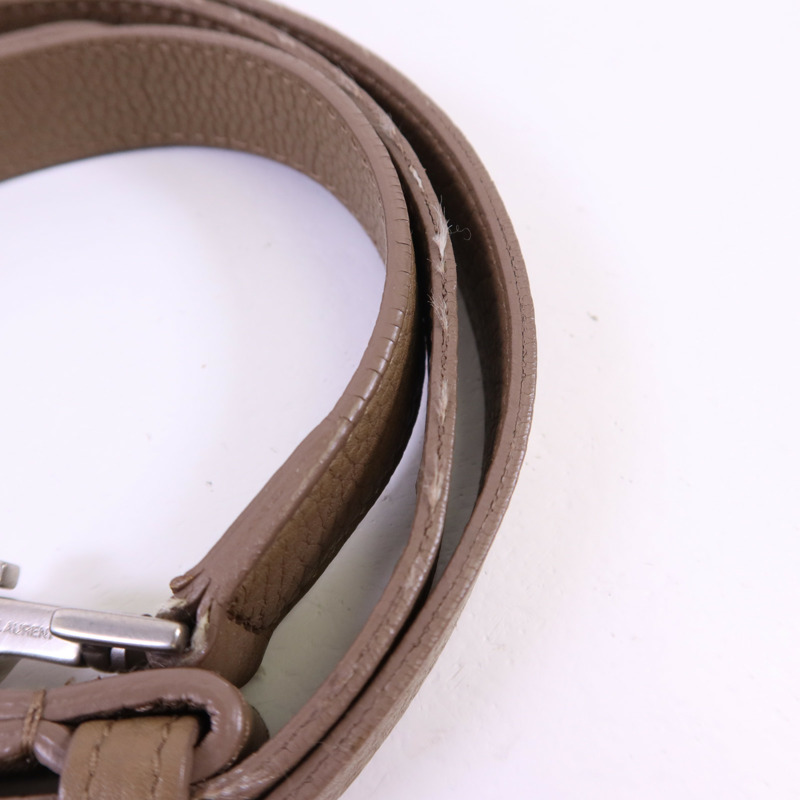 SAINT LAURENT 牛皮皮革Sac De Jour銀扣手挽肩背兩用袋-22