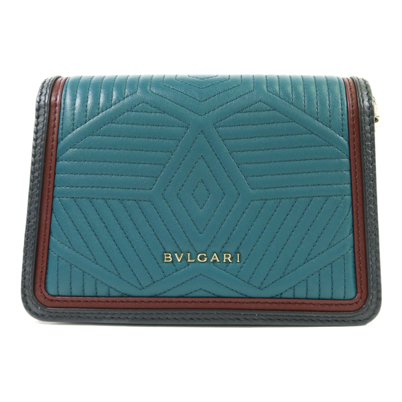 BVLGARI 牛皮皮革Serpenti Forever金扣鏈帶肩背袋-1