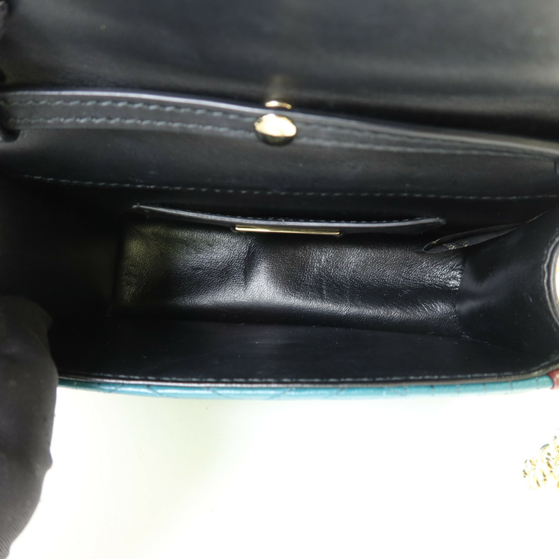 BVLGARI 牛皮皮革Serpenti Forever金扣鏈帶肩背袋-4