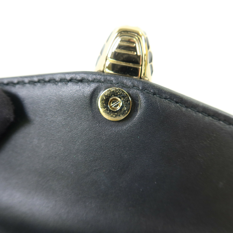 BVLGARI 牛皮皮革Serpenti Forever金扣鏈帶肩背袋-10