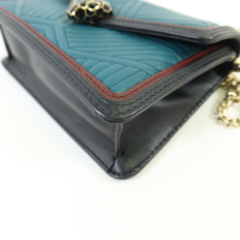 BVLGARI 牛皮皮革Serpenti Forever金扣鏈帶肩背袋-15