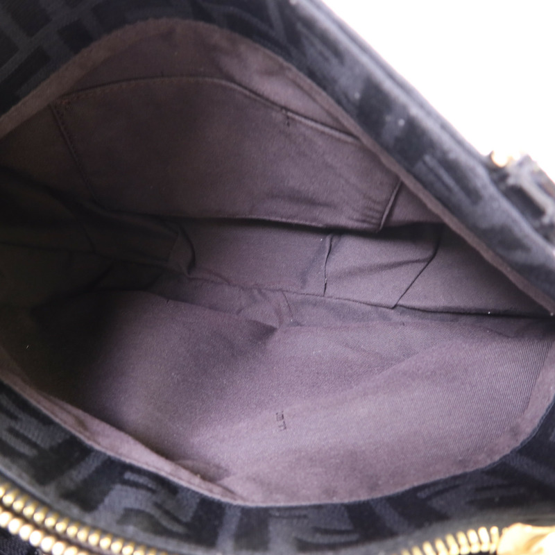 FENDI 帆布Shoulder Bag金扣肩背袋-5