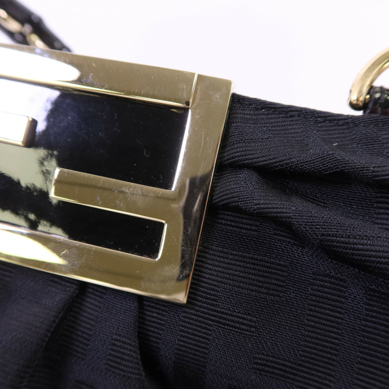 FENDI 帆布Shoulder Bag金扣肩背袋-12