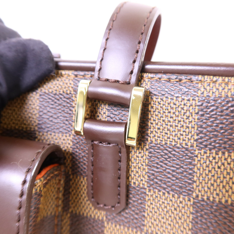 LOUIS VUITTON Damier Manosque PM金扣肩背袋-10