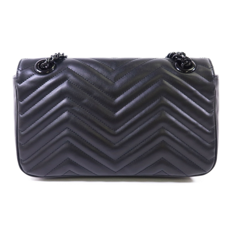 GUCCI 牛皮皮革Marmont Matelasse鏈帶肩背袋-1