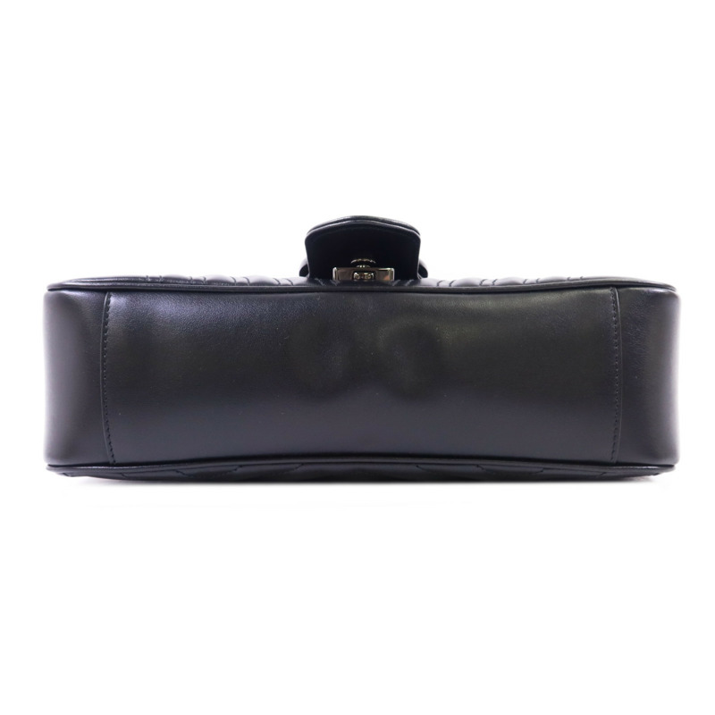 GUCCI 牛皮皮革Marmont Matelasse鏈帶肩背袋-3