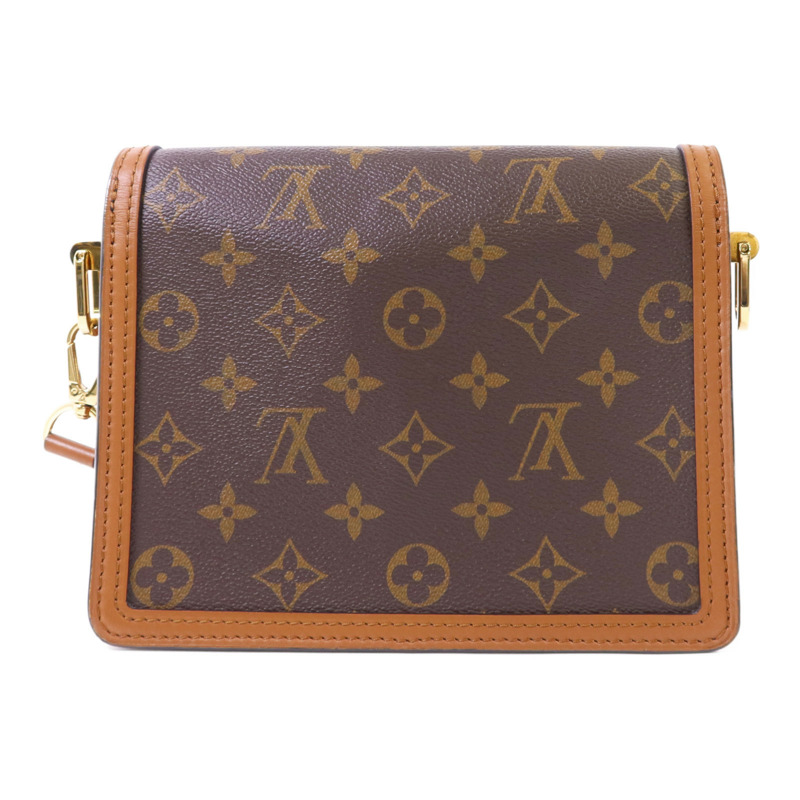 LOUIS VUITTON Monogram Reverse Mini Dauphine金扣肩背袋-1
