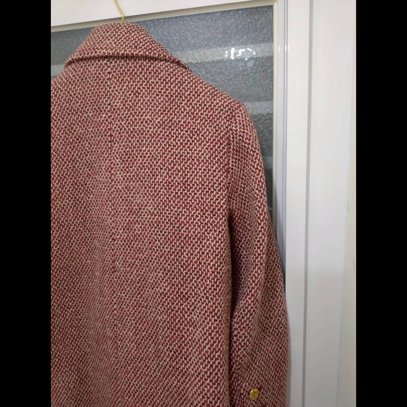 Chanel 紅白毛呢格外套-18