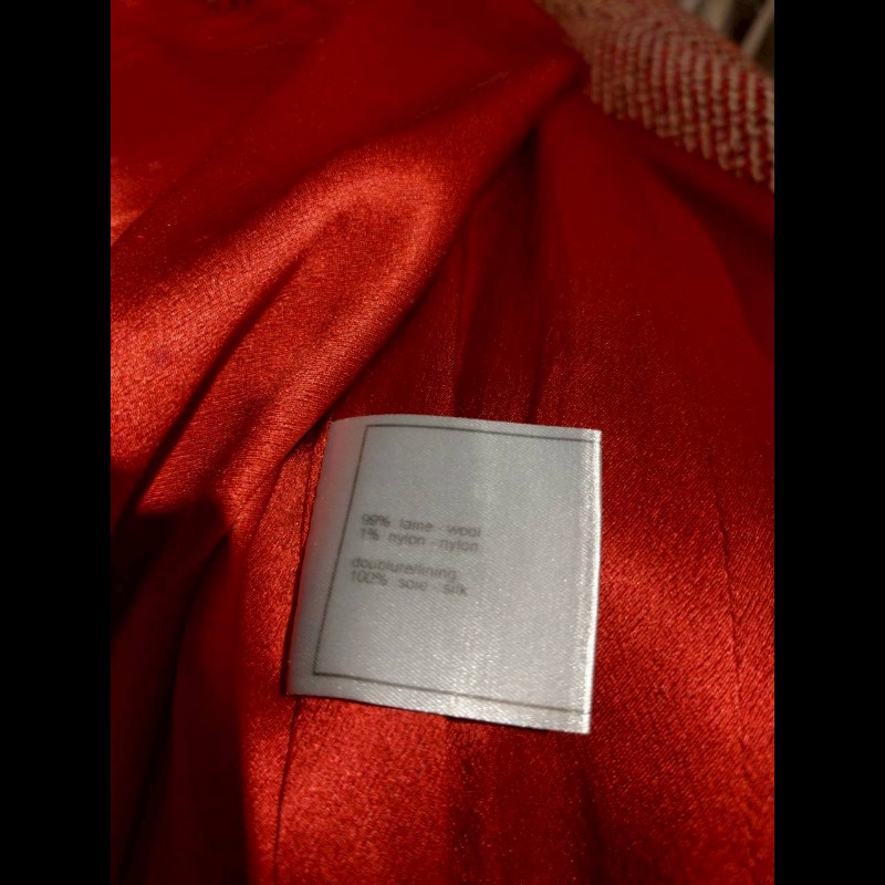 Chanel 紅白毛呢格外套-26