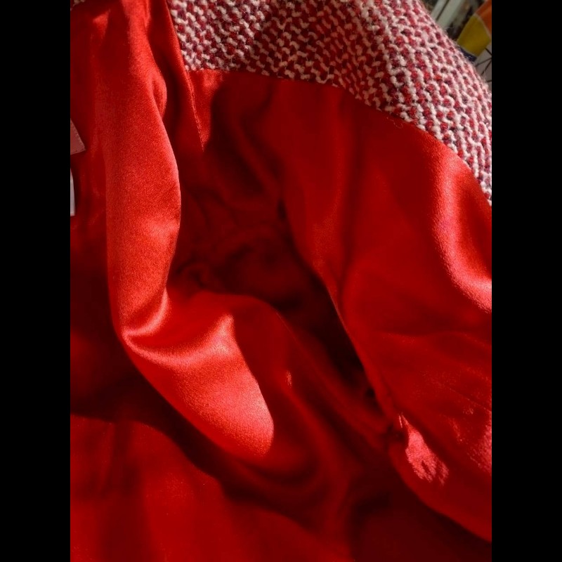 Chanel 紅白毛呢格外套-31