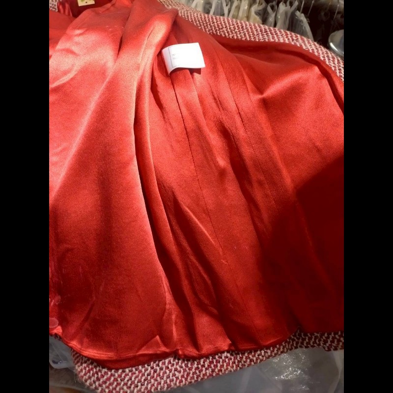 Chanel 紅白毛呢格外套-33