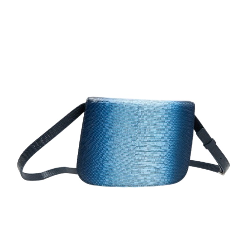 Ferragamo Fiamma 小號藍色漸變色斜背包 女款手袋-2