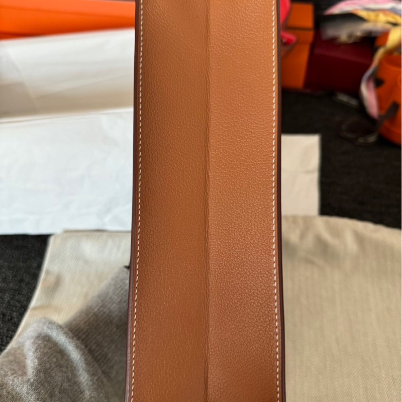 Hermes kelly danse金棕金扣ev皮全新閒置帶購證-5