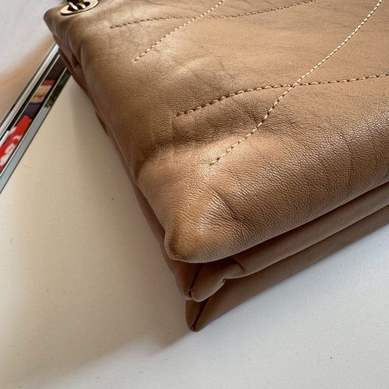 🎉耐看款✨百搭款 Lanvin 奶茶色肩背包-3