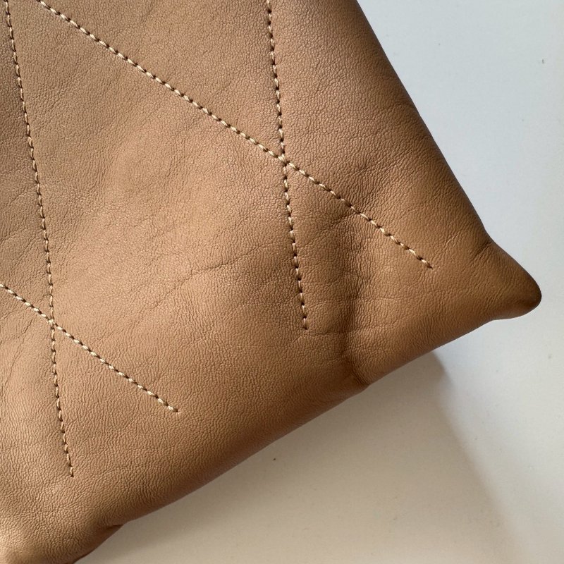 🎉耐看款✨百搭款 Lanvin 奶茶色肩背包-13