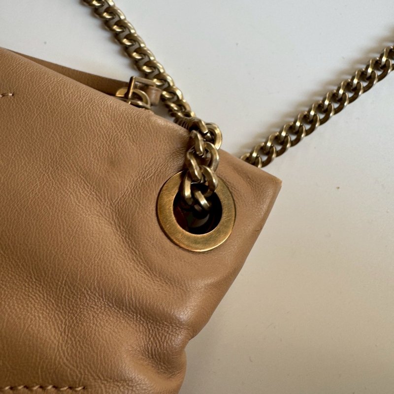 🎉耐看款✨百搭款 Lanvin 奶茶色肩背包-15