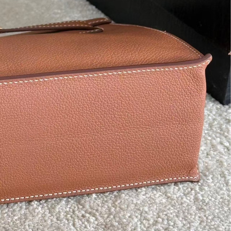 Hermes kelly danse金棕金扣ev皮全新閒置配件塵袋盒子-6