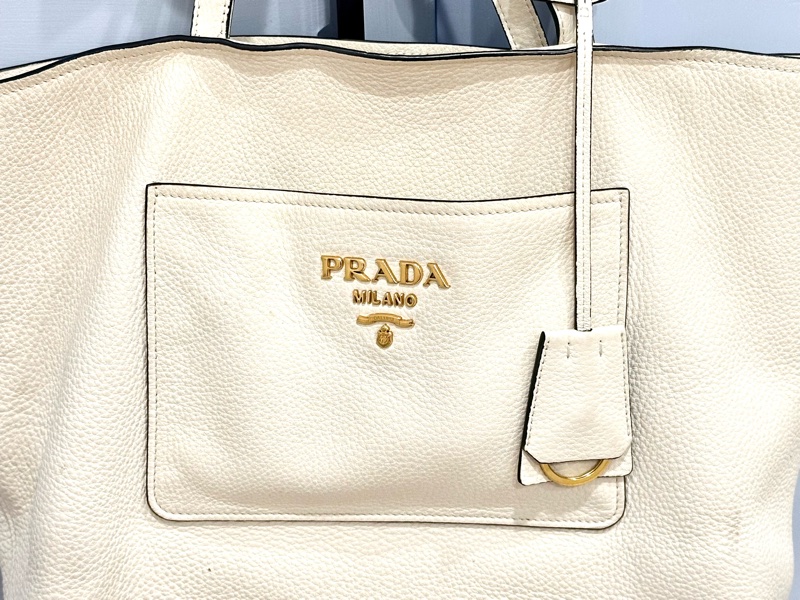 Prada 荔枝紋純牛皮包-2