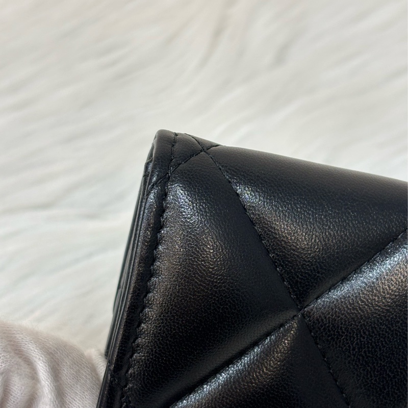 CHANEL AP1790 19系列 黑色羊皮 金釦 信用卡夾 零錢包 名片夾 錢包-17