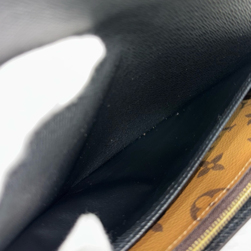 LV M80726 Sarah 雙色原花字紋老花 金釦釦式 拉鍊 零錢 皮夾 發財 長夾 錢包-39