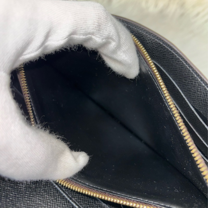 LV M80726 Sarah 雙色原花字紋老花 金釦釦式 拉鍊 零錢 皮夾 發財 長夾 錢包-43