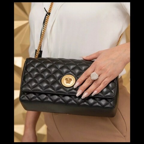 Versace 小羊皮絎縫包