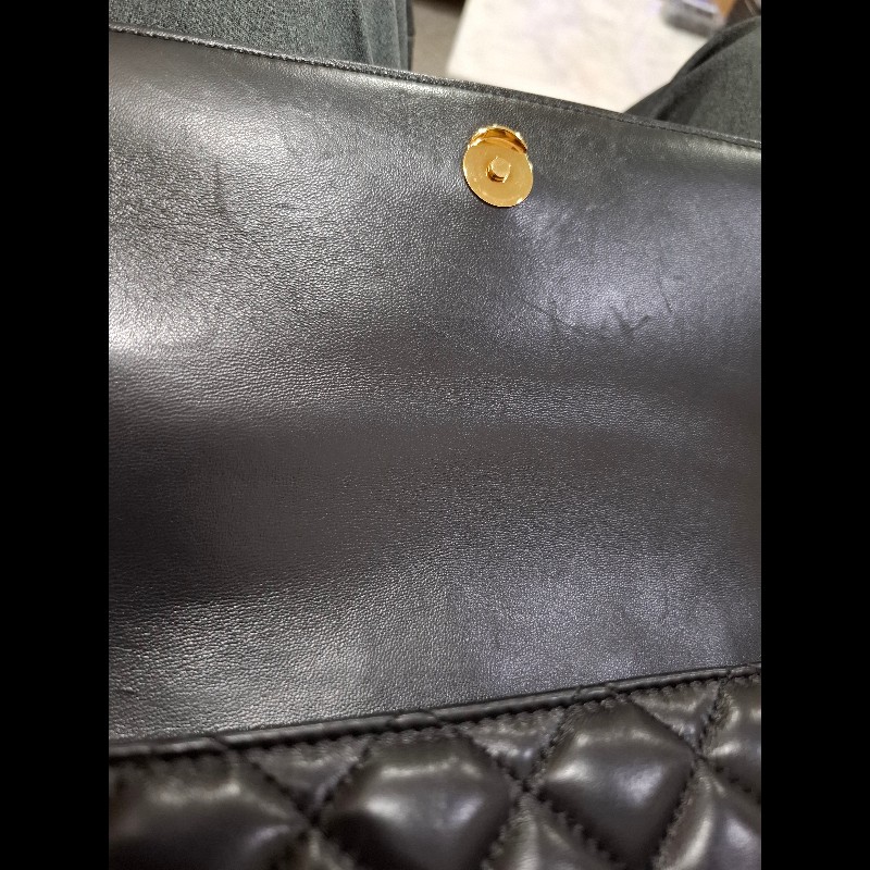 Versace 小羊皮絎縫包-11