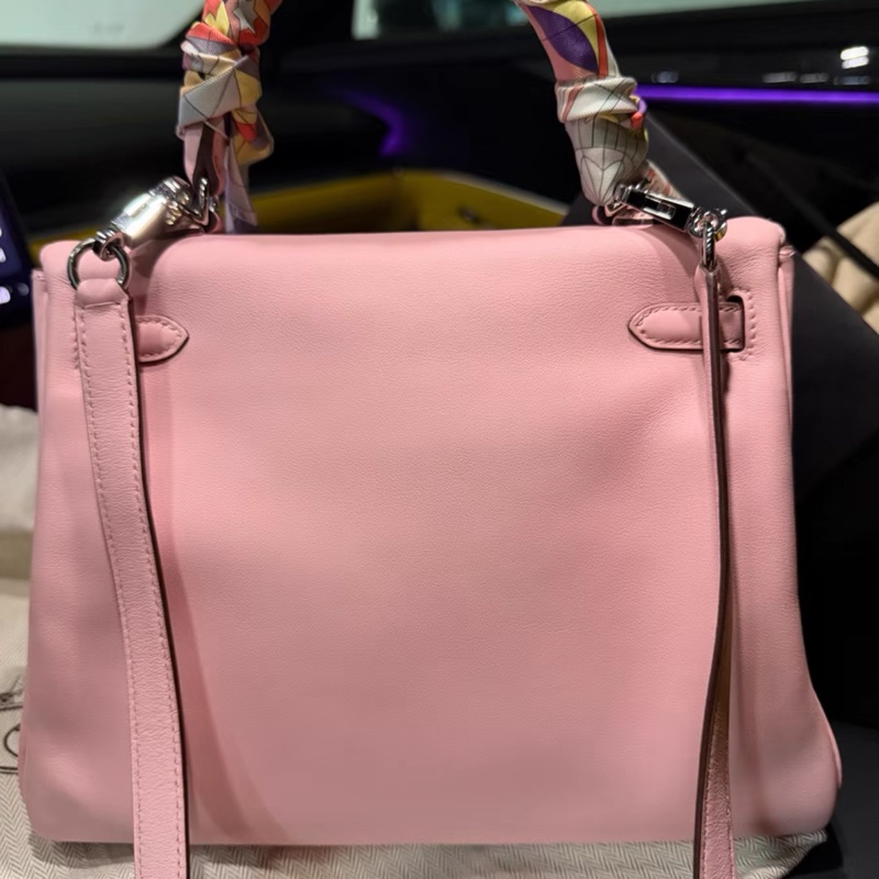 Hermes 櫻花粉Kelly25,T刻閒置品,保存很好-1
