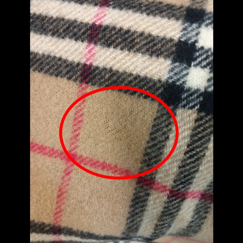 Burberry 經典格紋羊毛圍巾-14