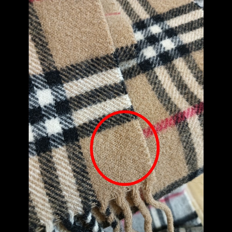 Burberry 經典格紋羊毛圍巾-16