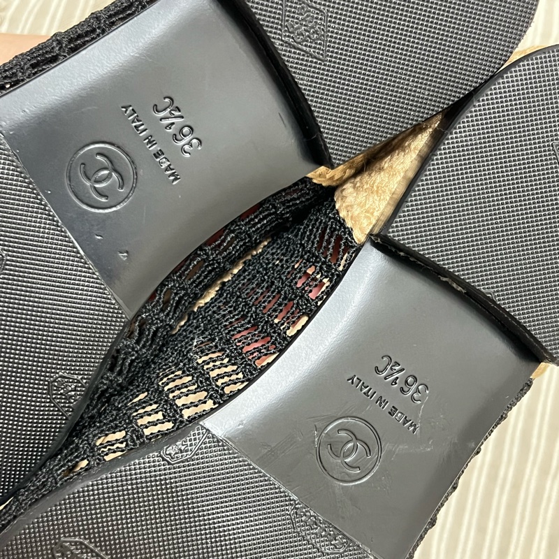 香奈兒 Chanel 25年春夏 拉菲草編娃娃鞋-7