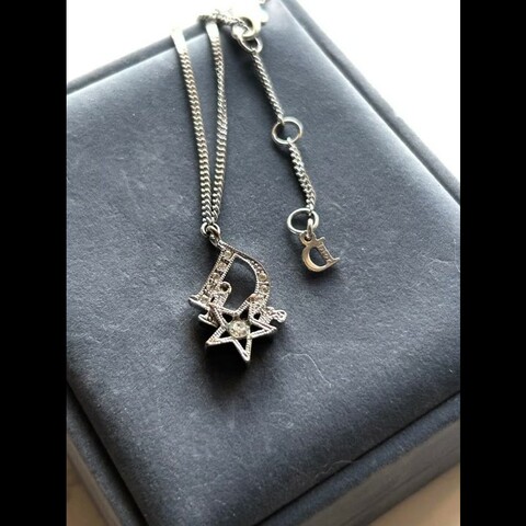 【LA LUNE】中古Dior 銀色星星復古手鏈 手鐲 首飾飾品 禮物 二手 古董配件