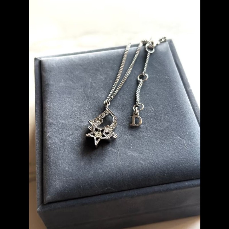 【LA LUNE】中古Dior 銀色星星復古手鏈 手鐲 首飾飾品 禮物 二手 古董配件-4