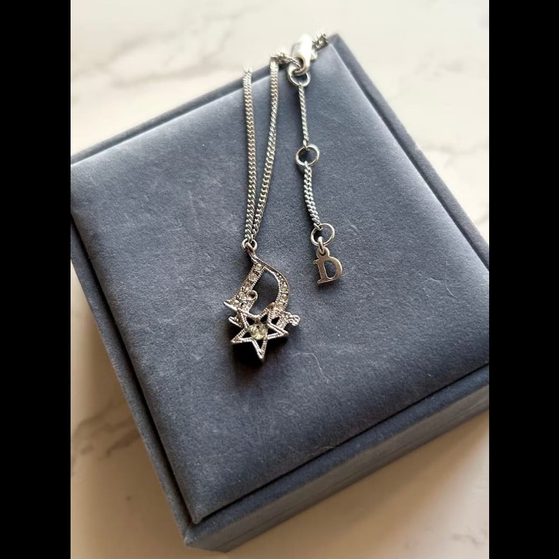 【LA LUNE】中古Dior 銀色星星復古手鏈 手鐲 首飾飾品 禮物 二手 古董配件-5