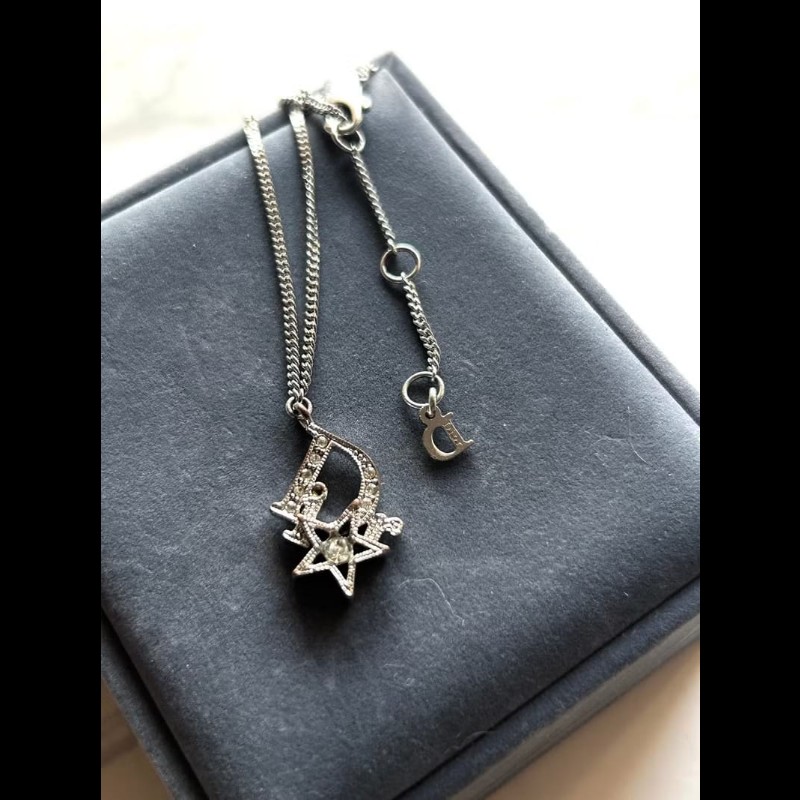 【LA LUNE】中古Dior 銀色星星復古手鏈 手鐲 首飾飾品 禮物 二手 古董配件-6