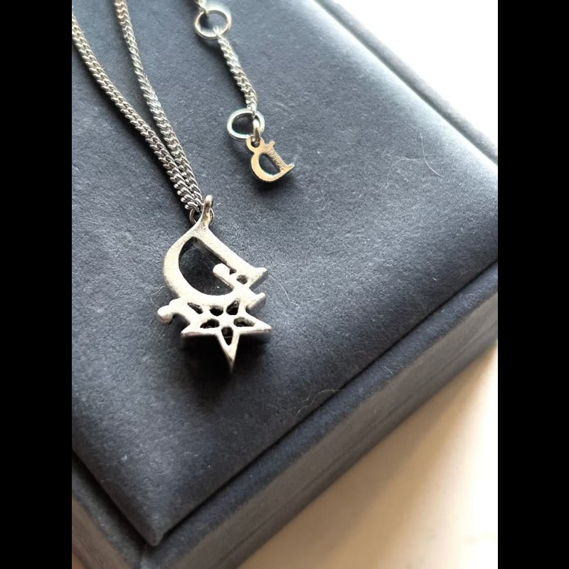 【LA LUNE】中古Dior 銀色星星復古手鏈 手鐲 首飾飾品 禮物 二手 古董配件-7