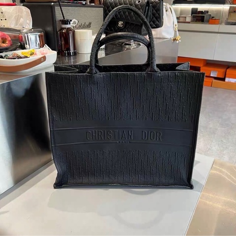 絕美包款😍Dior全皮black tote大號托特包手提包🖤