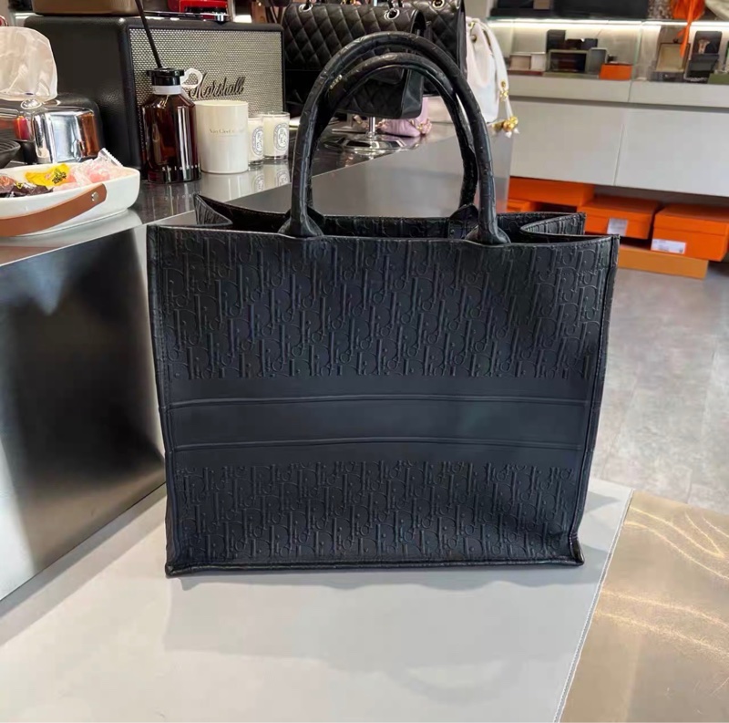 絕美包款😍Dior全皮black tote大號托特包手提包🖤-1