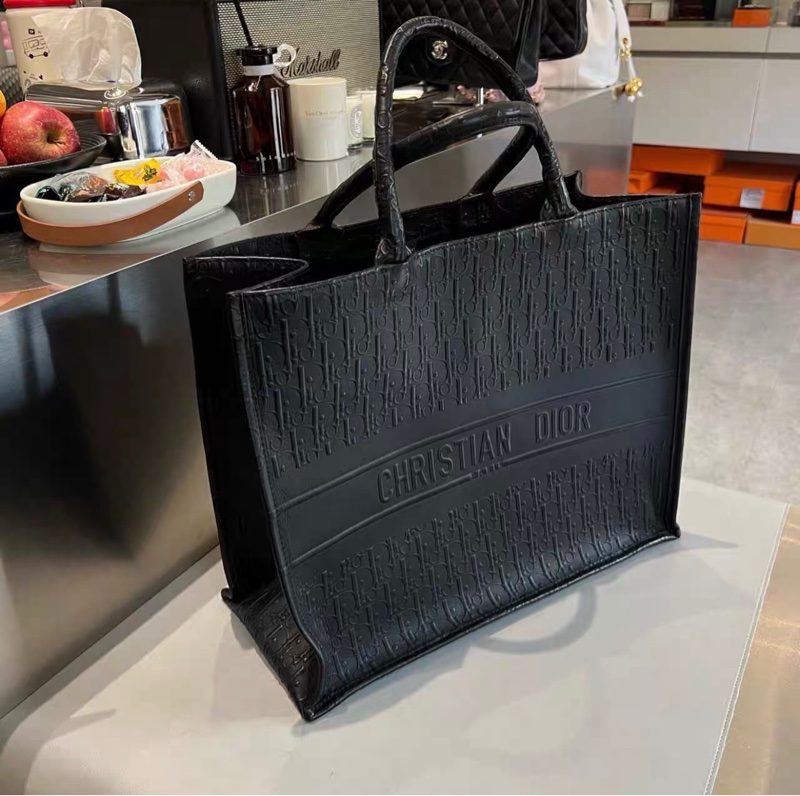 絕美包款😍Dior全皮black tote大號托特包手提包🖤-2