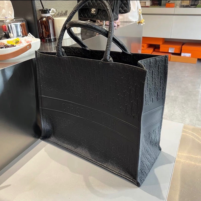 絕美包款😍Dior全皮black tote大號托特包手提包🖤-3