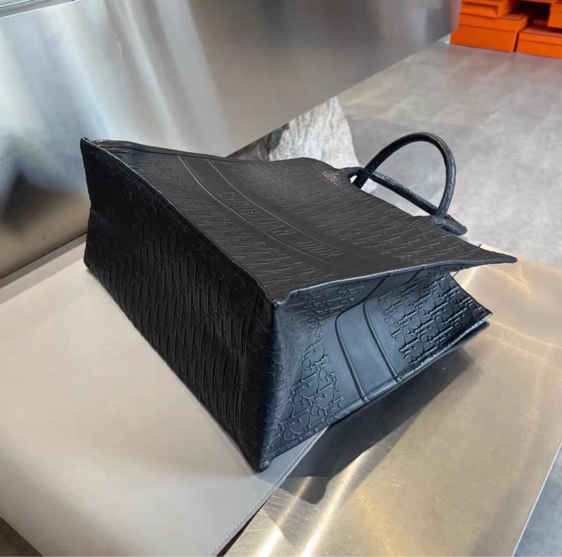 絕美包款😍Dior全皮black tote大號托特包手提包🖤-5