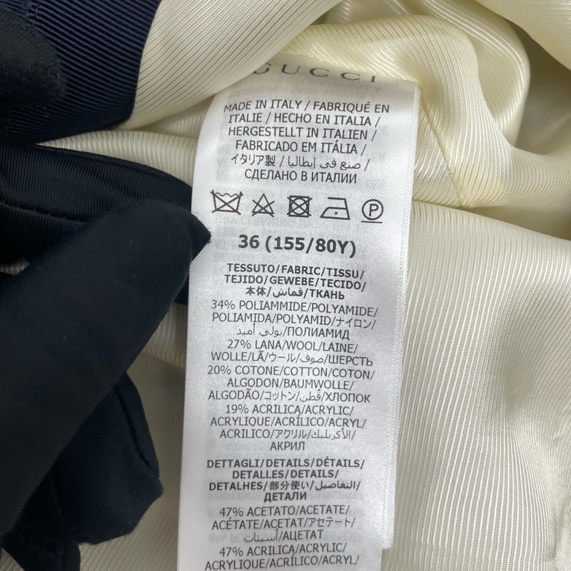 98新Gucci古馳 格紋粗花呢外套 36碼 155/80-2