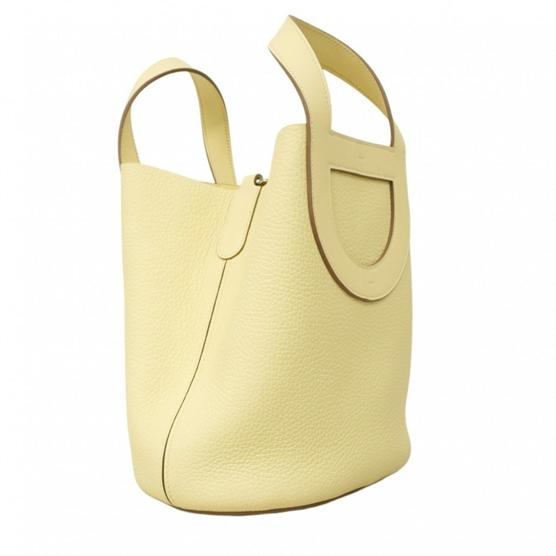 愛馬仕 Hermès In the Loop 23 手提包,Taurillon Clemence 皮革,黃色 Milton W 印記,女士,P1999459-1